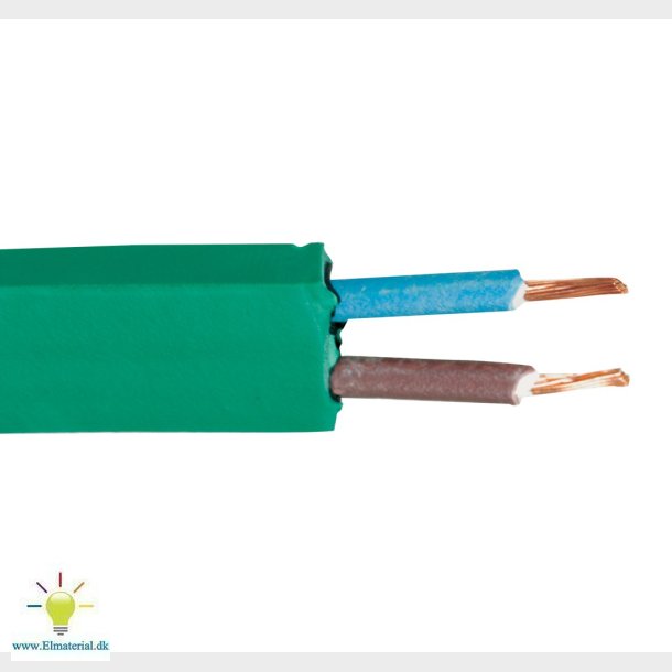 Fladkabel 2X1,5 Grn R50