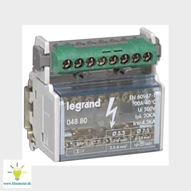 Distributionsblok 2P 100A