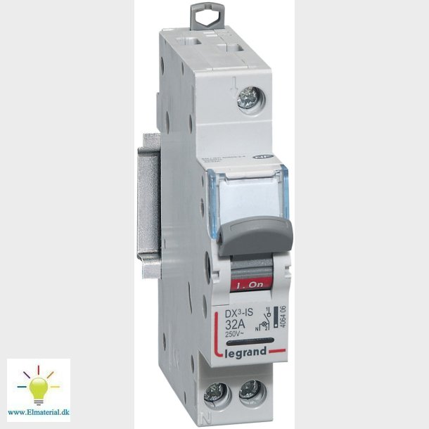 Lastafbryder 2P 20A M/Lampe