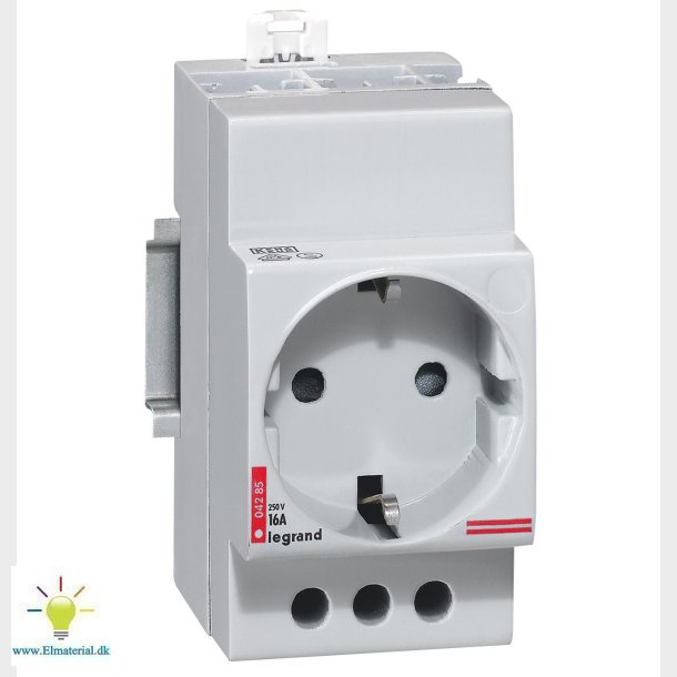 Stikkontakt F/Din Schuko 2P+J