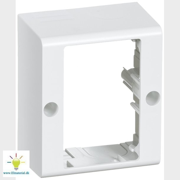Monteringsbox Enkelt Hvid