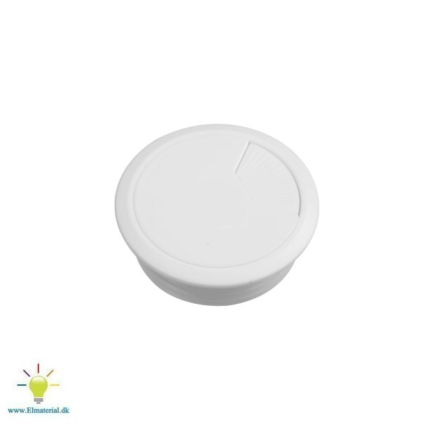 Bordgennemfr.Flange 60 Hvid