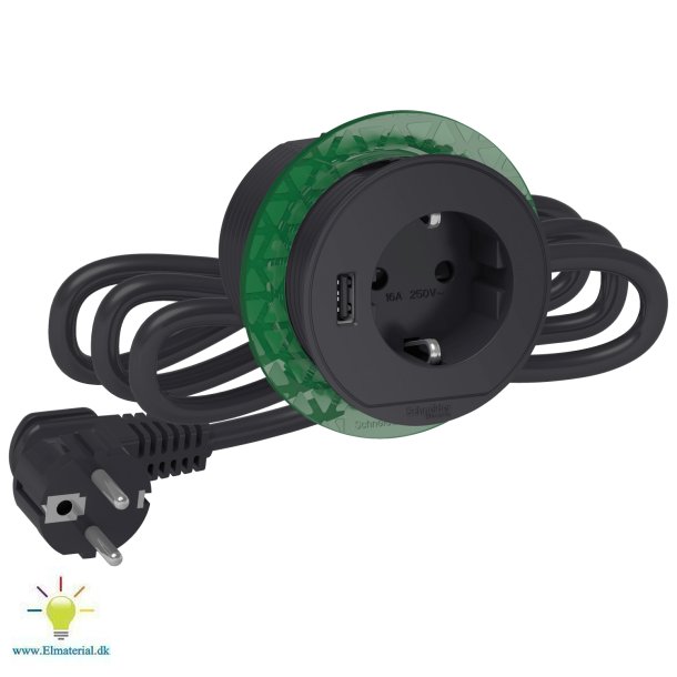 Bord Stikk. Enkelt M/Usb A Kg