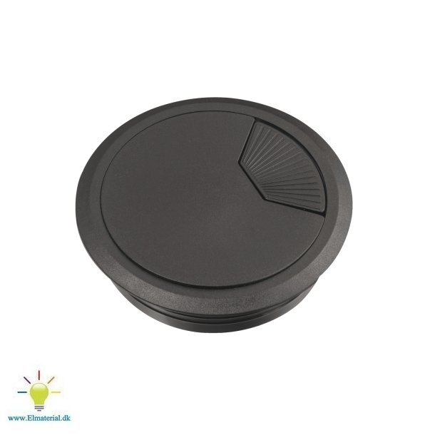 Bordgennemfr.Flange 80 Sort