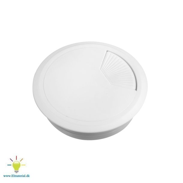 Bordgennemfr.Flange 80 Hvid