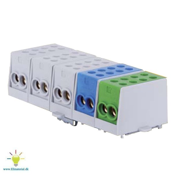 Klemmeblok 5P Dobb. 25Mm2
