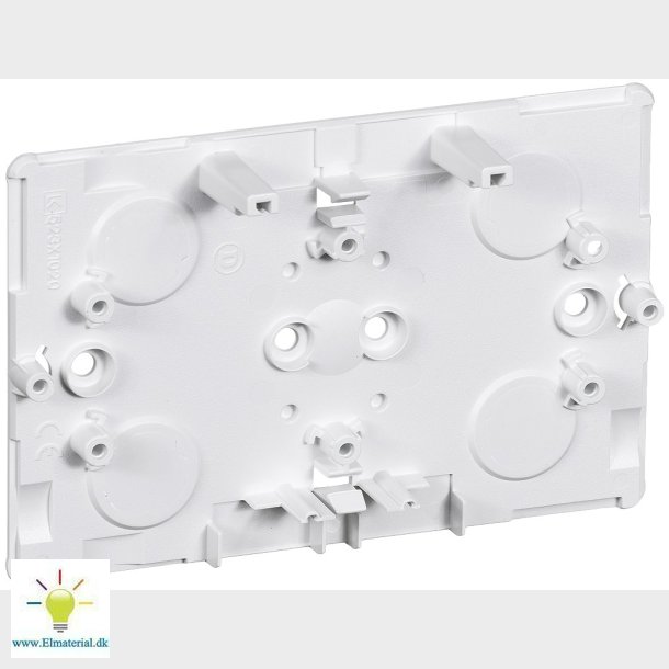 Clic Dobbelt Bundplade Hvid