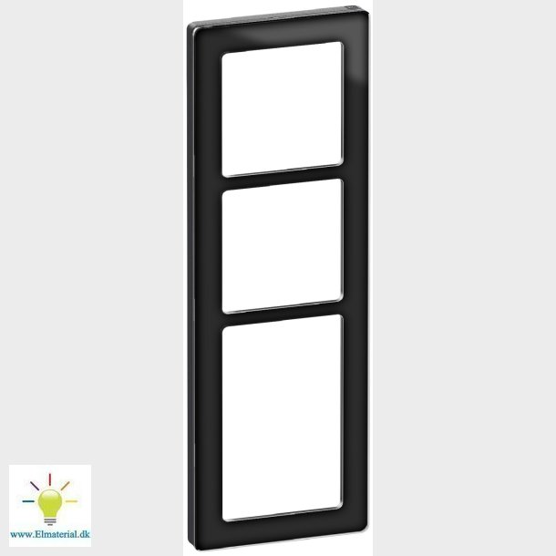 Fuga Pure Ramme Glas 3,5M Sort