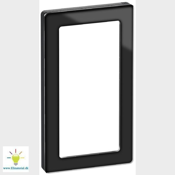 Fuga Pure Ramme Glas 1X2M Sort