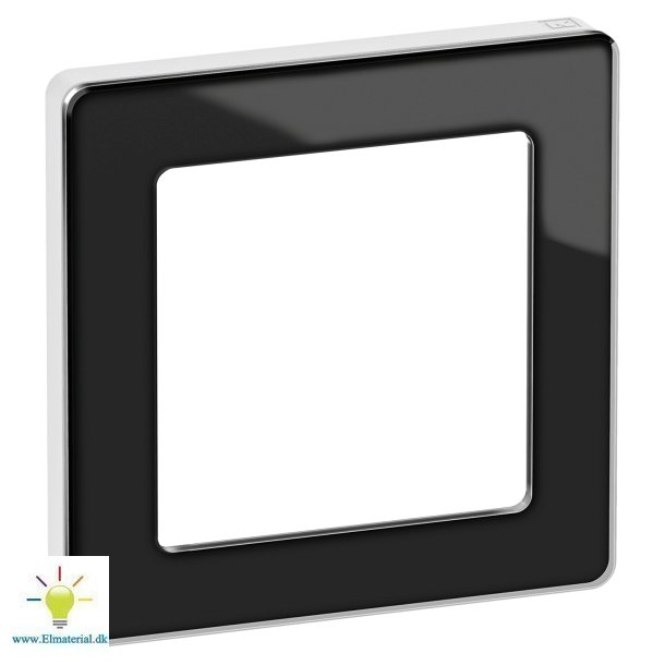 Ren glasram 1M Svart / Vit