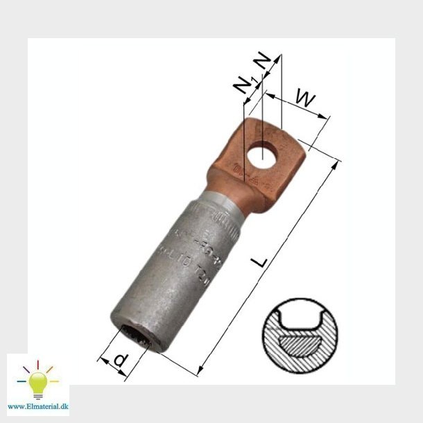 Kabelsko Al/Cu Akk240-10 M10