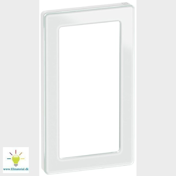 Fuga Pure Ramme Glas 1X2M Hvid