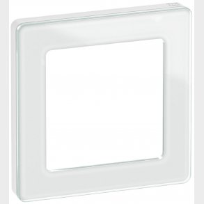 Fuga Pure Ramme Glas 1M Hvid