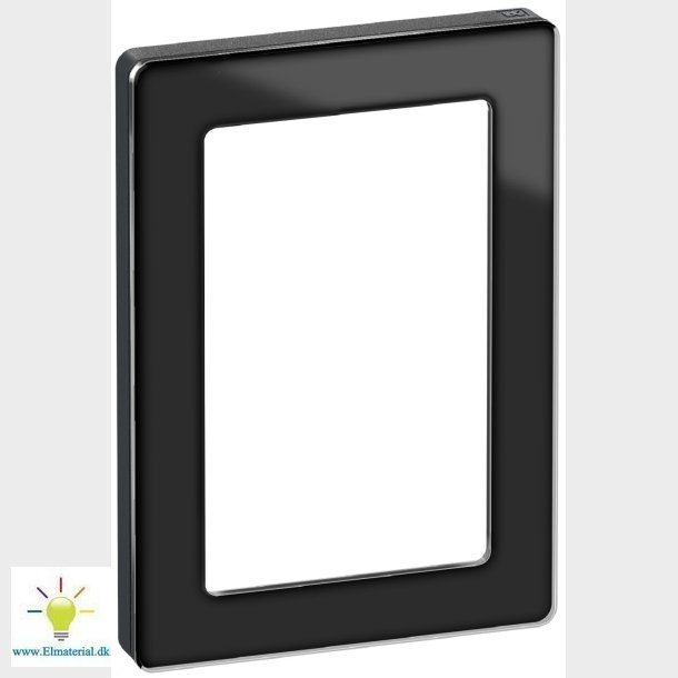 Fuga Pure Ramme Glas 1,5M Sort