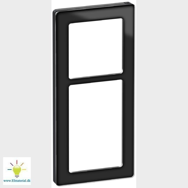 Fuga Pure Ramme Glas 2,5M Sort