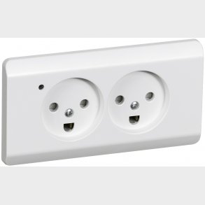 Opus66 Plug Double Plf W / Led Hv