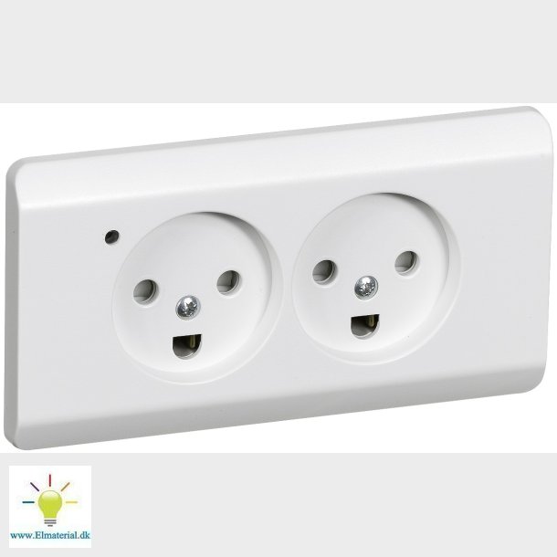 Opus66 Plug Double Plf W / Led Hv