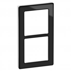 Ren Glasram 2X1M Svart / Vit