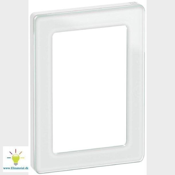 Fuga Pure Ramme Glas 1,5M Hvid