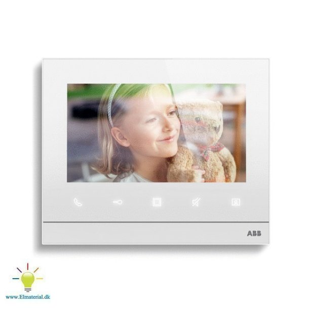 Video-Svartelefon 7" Hvid