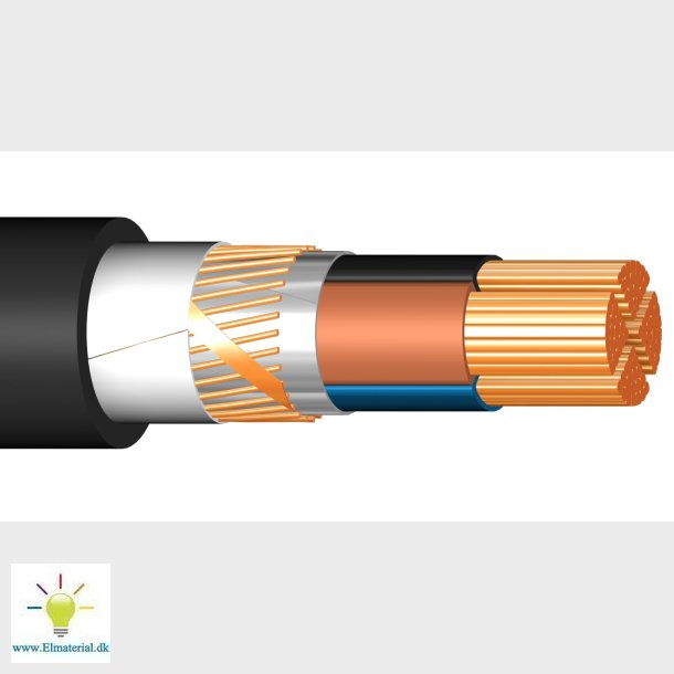 Kabel Fxqj 3X70 / 35 Sort T500