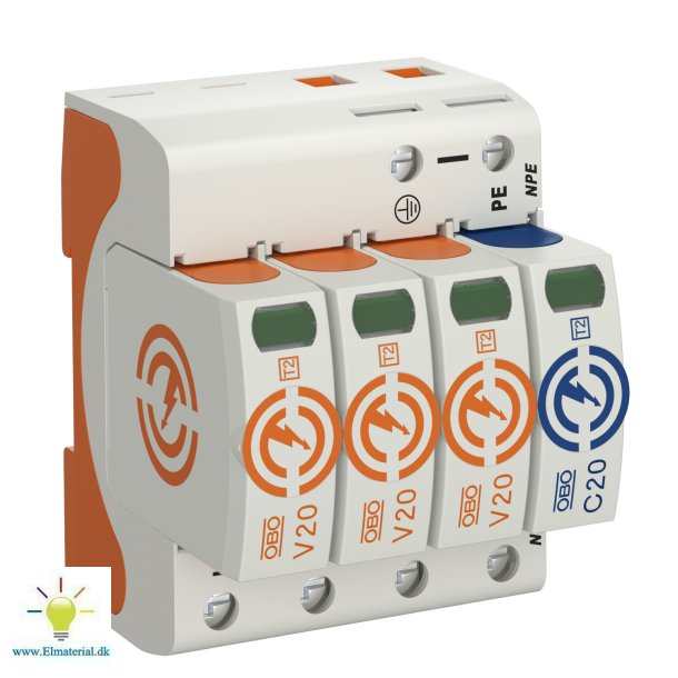 Transientbesk V20 3P+Npe Type2