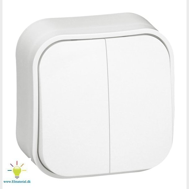 Forix Afbryder Krone Hvid Ip20