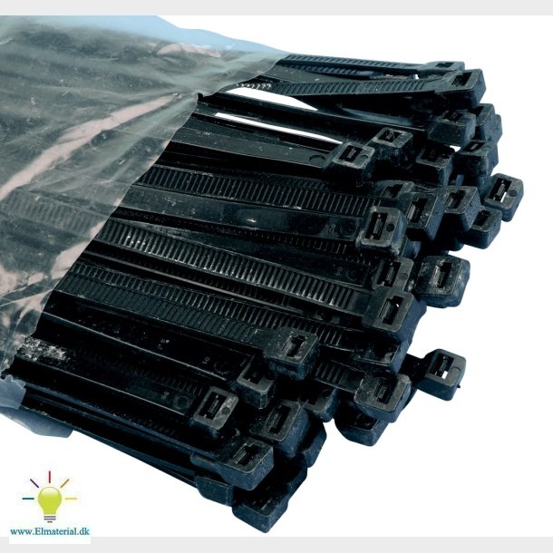 Kabelbindere 7.6X450 Svart (100)