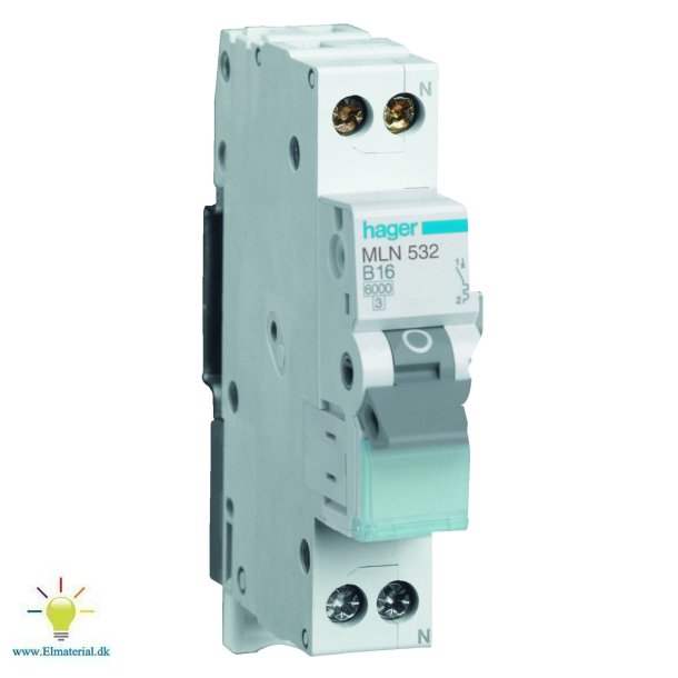 Automatsikring C 32A 1P+N 6Ka