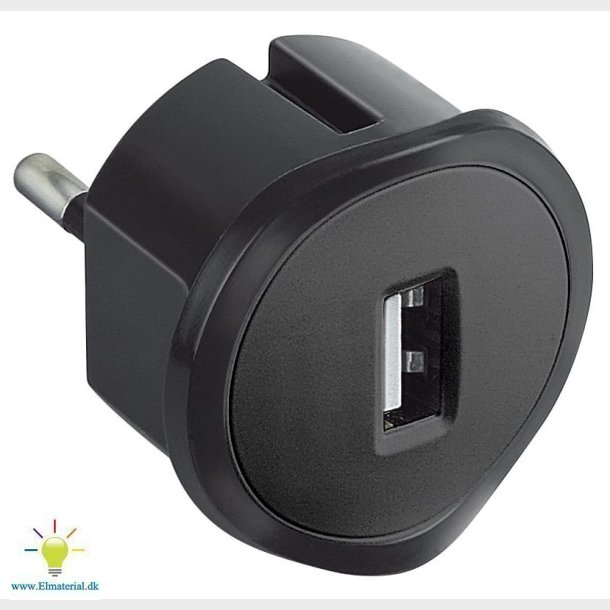 Usb Lader 1500Ma Sort