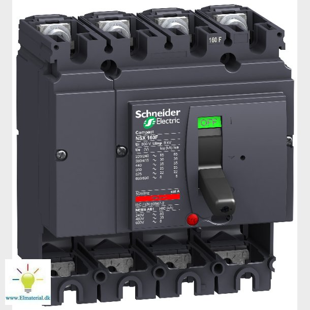 Maks.Afbr. Nsx160S U/Rel 4P