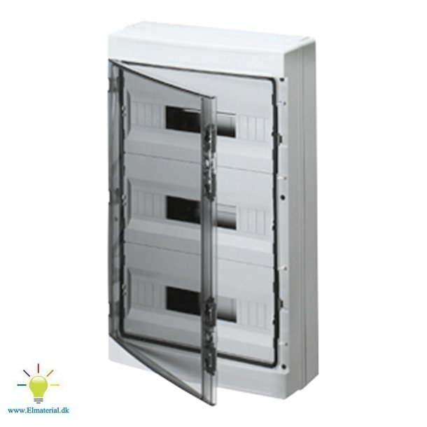 Gruppetavle 3X18Modul Ip65