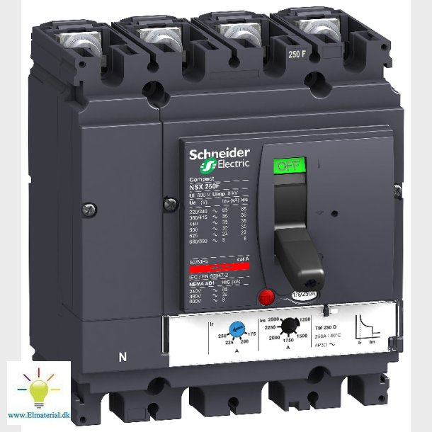 Maks.Afbr. Nsx250N+Tm250D 4P4D