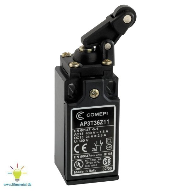 Endestop Plastik Rulle M/Arm