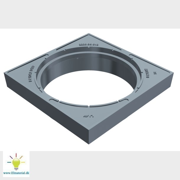 600X170Mm Karm Firkantet Fast