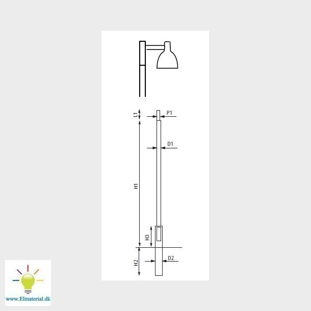Toldbod Mast 60 Lph2700 Sort