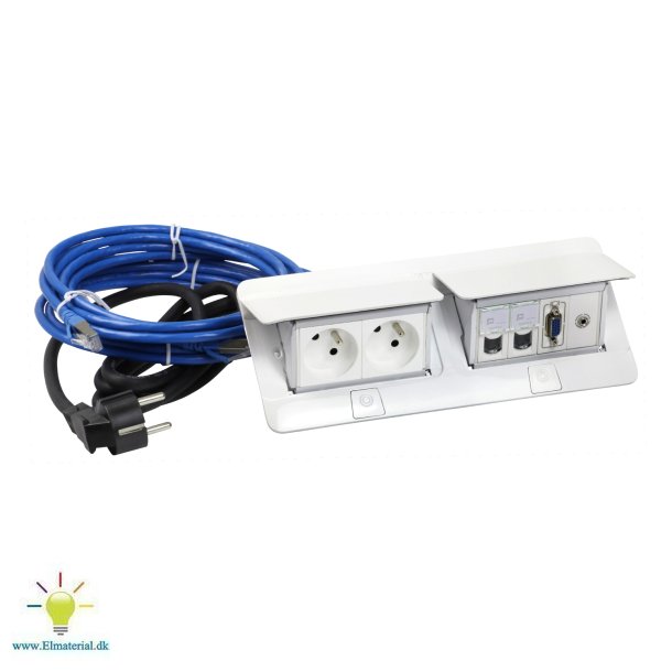 Popup Komp 2X4M Media Hvid