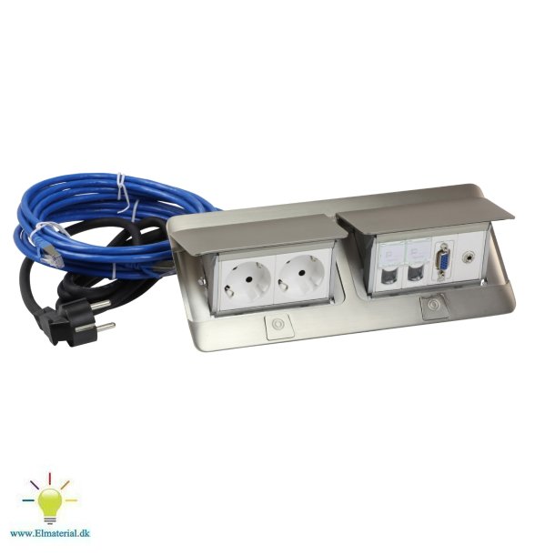 Popup Komp 2X4M Av+Shuko Stl