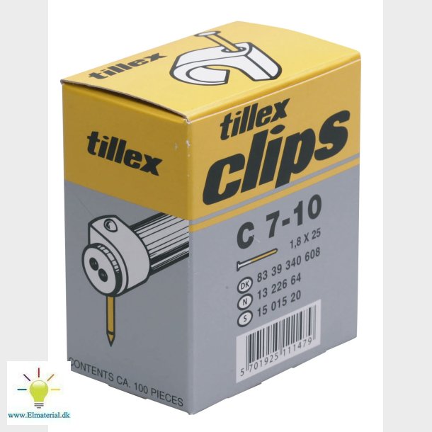 Clips 7-10/25Mm-100 Sort