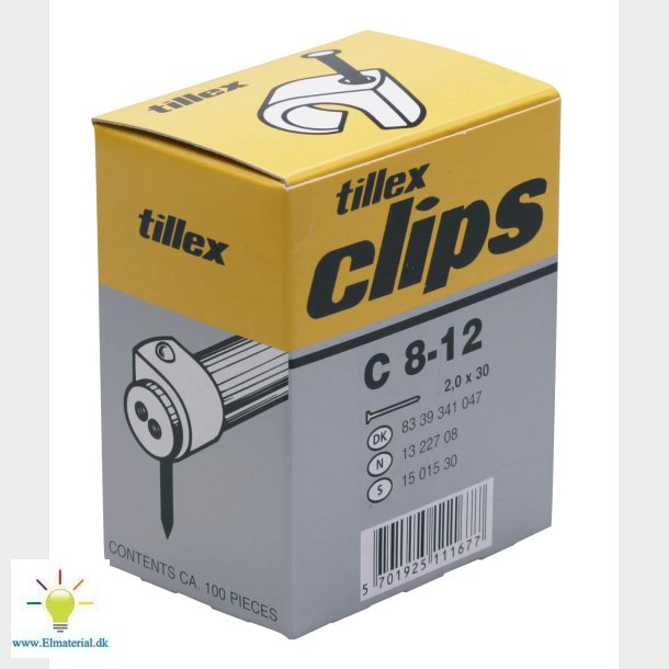 Clips 8-12/30Mm-100 Sort