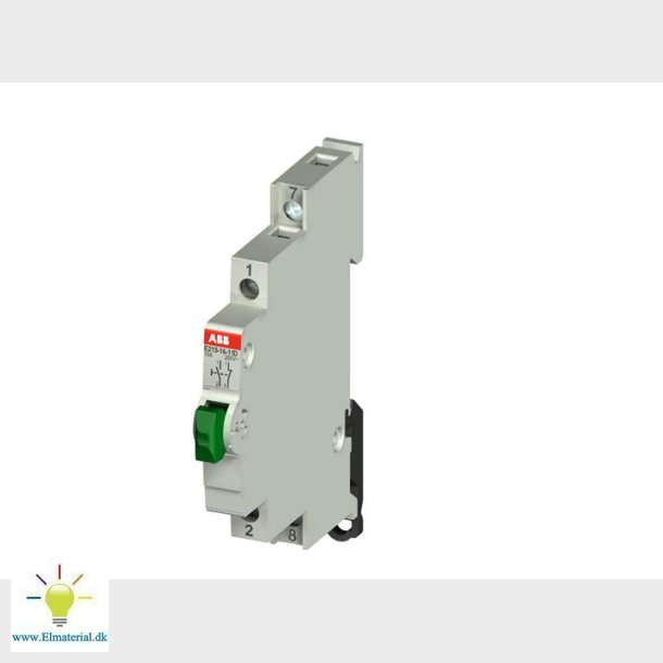 Trykknap 1Sl+1Br 16A Grn E215