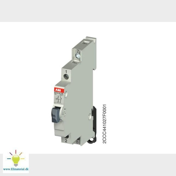 Trykknap 1Sl+1Br 16A Hvid E215
