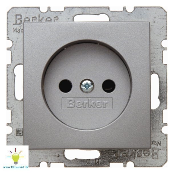 Stikkontakt U/J S./B. Alu