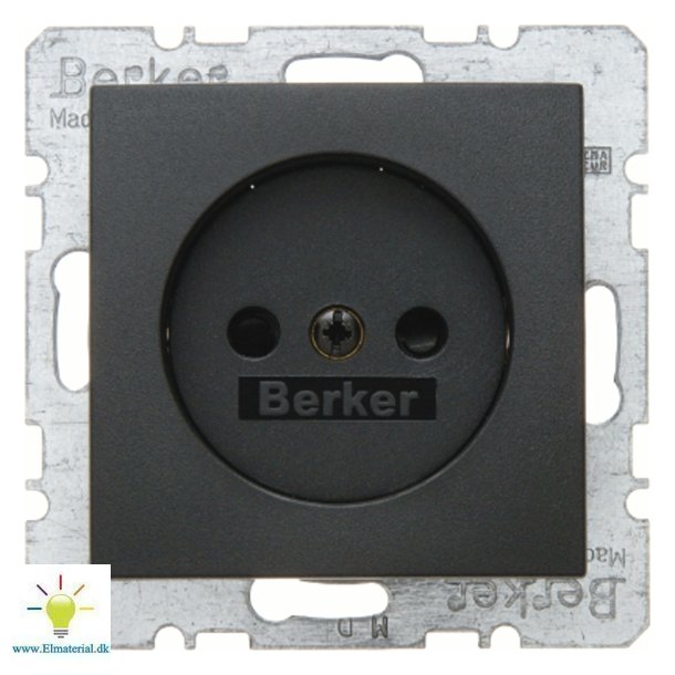 Stikkontakt U/J S./B. Antracit