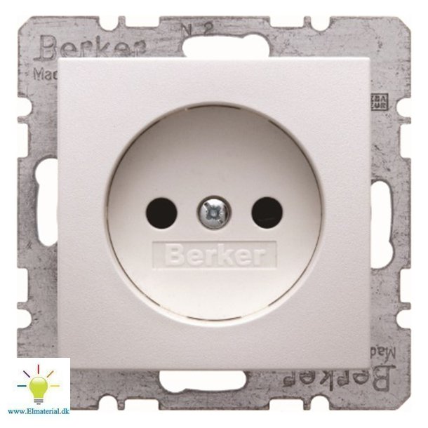 Stikkontakt U/J S./B. Hvid