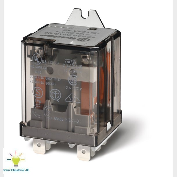 Power Rel S62 16A 2P 230Vac