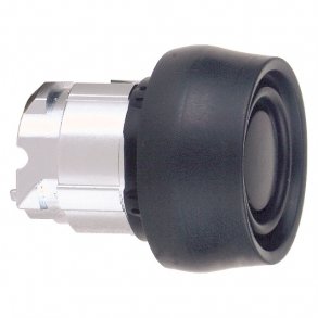 Tryckknapp M / Sil. Kappe Sort Zb4