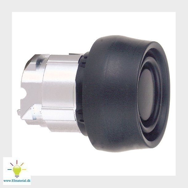 Trykknap M/Sil. Kappe Sort Zb4