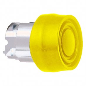 Tryckknapp M / Sil. Kappe Gul Zb4