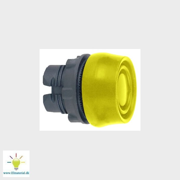 Trykknap M/Sil. Kappe Gul Zb5